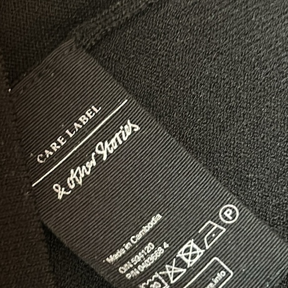 & Other Stories Smart Sheer Panel Black Dress SZ Small - Picture 10 of 11